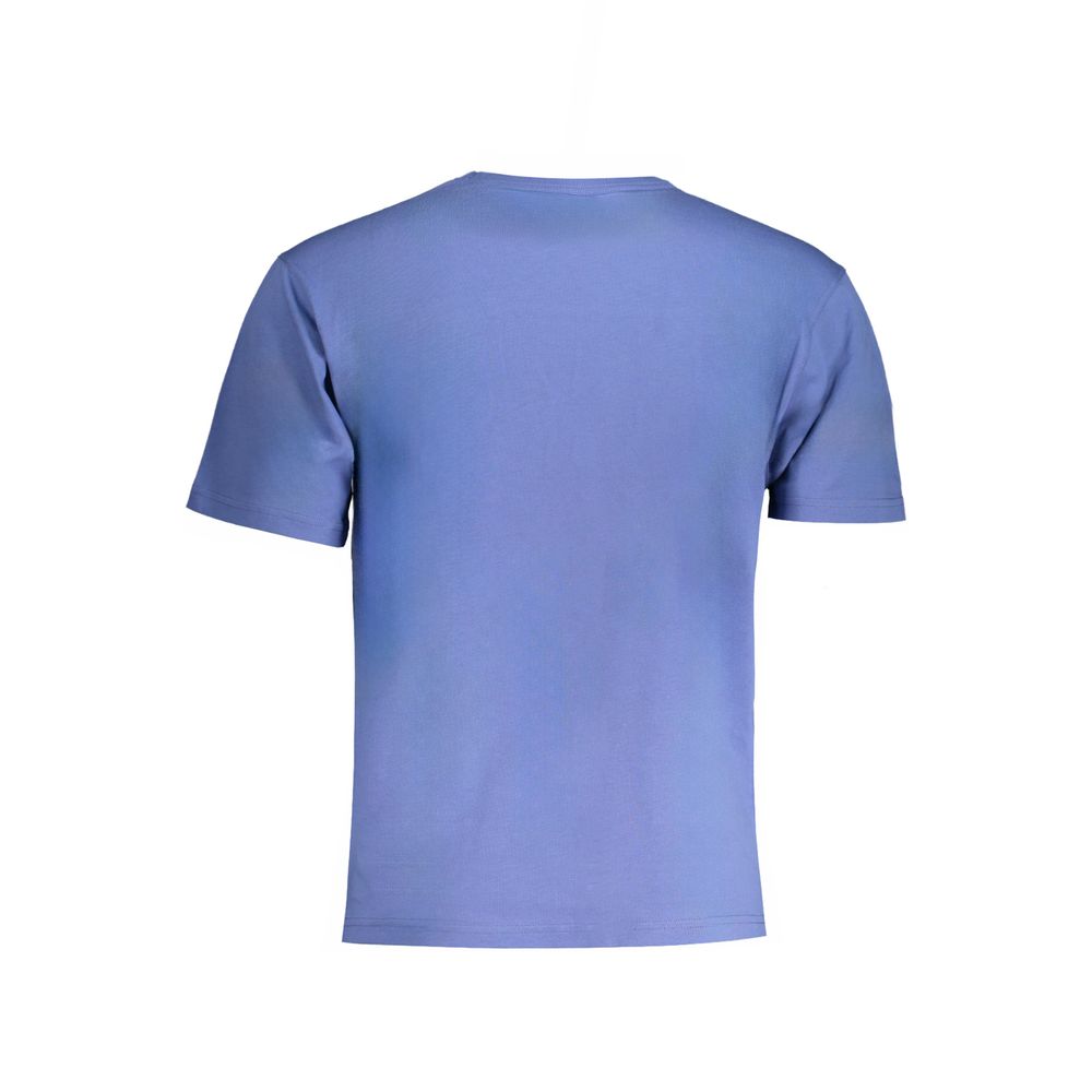 Blu Cotton Men T-Shirt