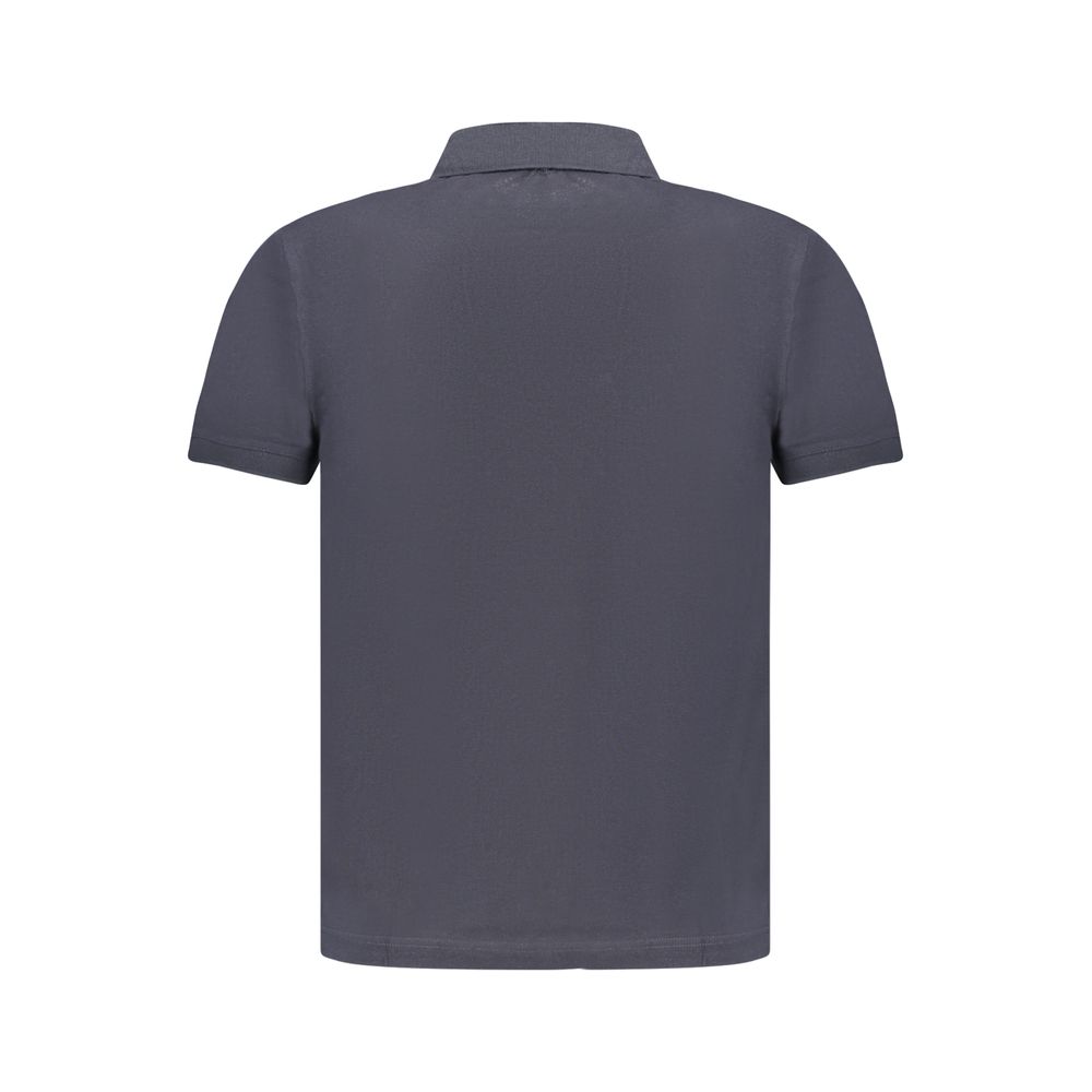 Blue Cotton Men's Polo