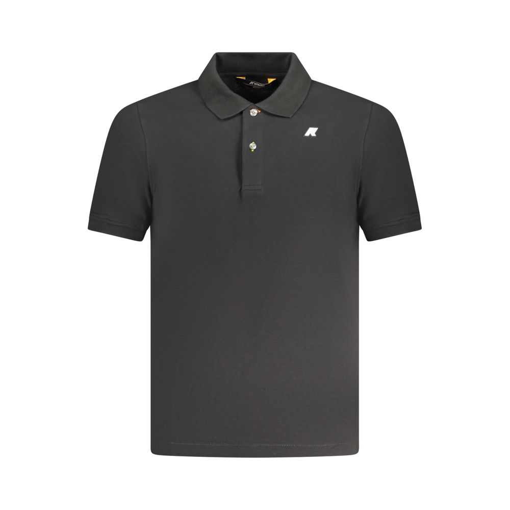 Black Cotton Men's Polo Shirt