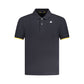 Blue Cotton Men Polo
