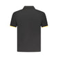 Black Cotton Men's Polo