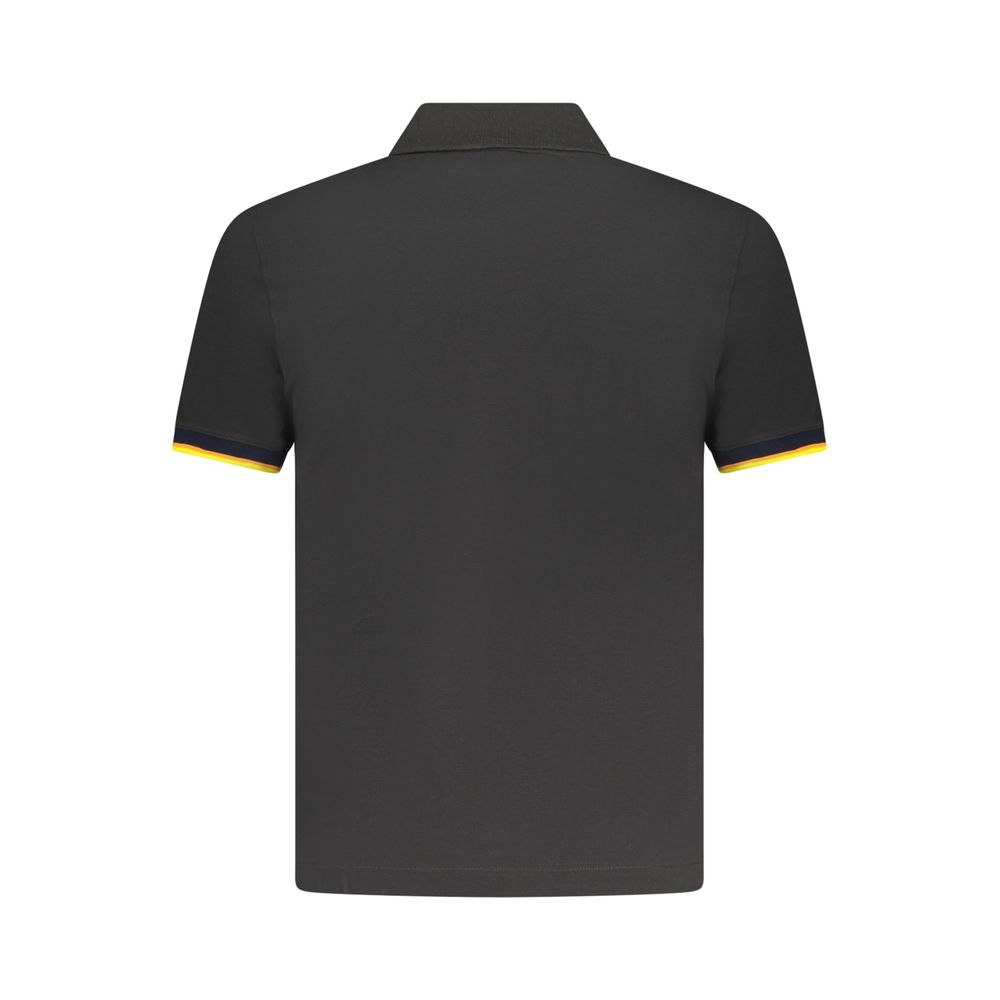 Black Cotton Men's Polo