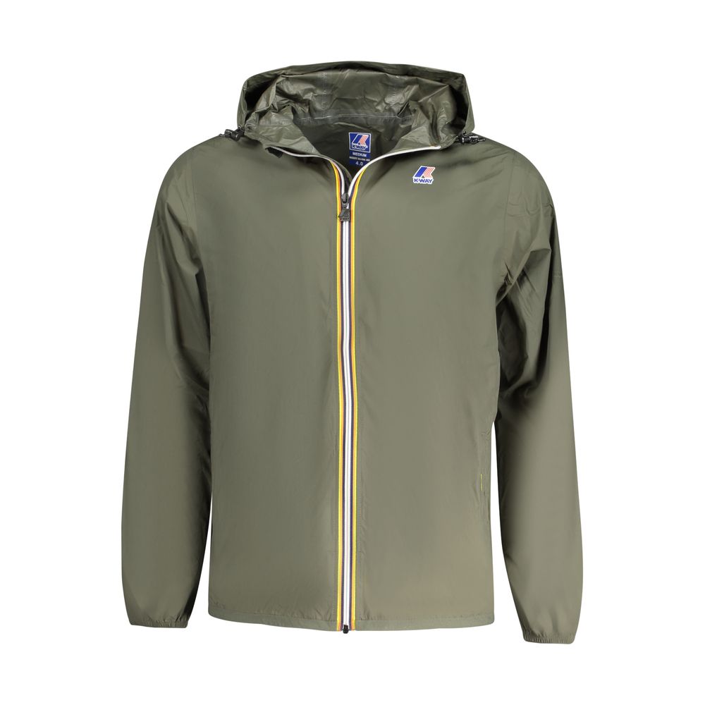Green Polyamide Men's Jacket