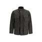 Bicolor Cotton Full-Length Jacket