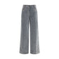 Gray Cotton Jeans Denim