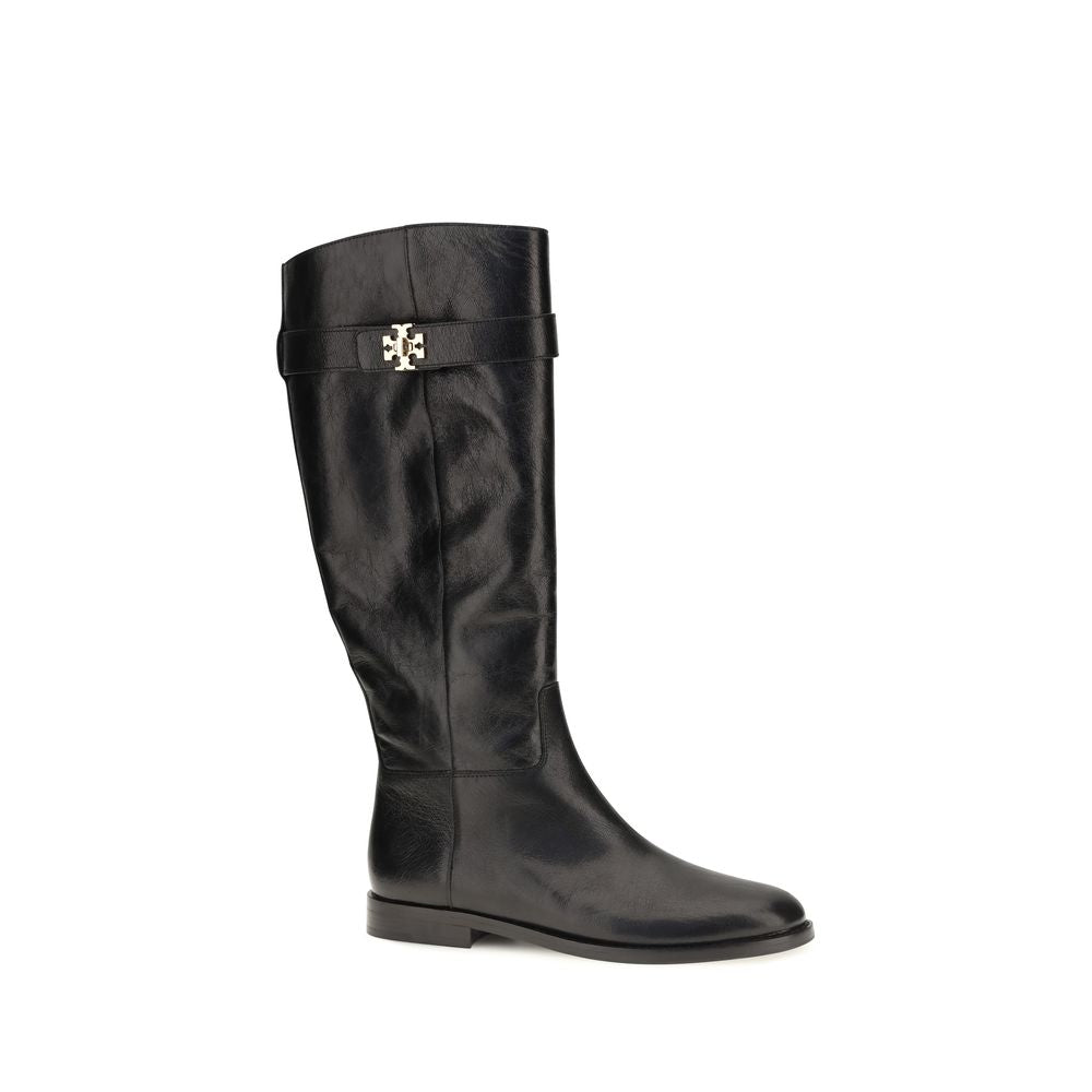 Black Calf Leather Bos Taurus Lace-Up Boots