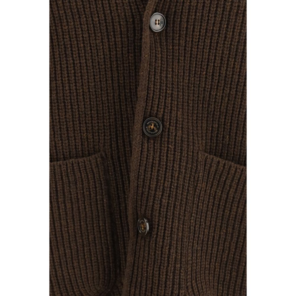 Brown Wool Oves Aries Full-Length Jacket
