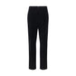Black Cotton Casual Pants