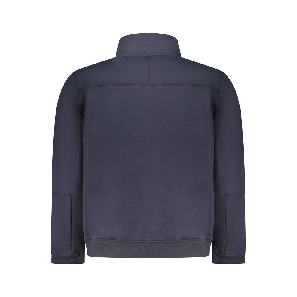 Blue Cotton Men Sweater
