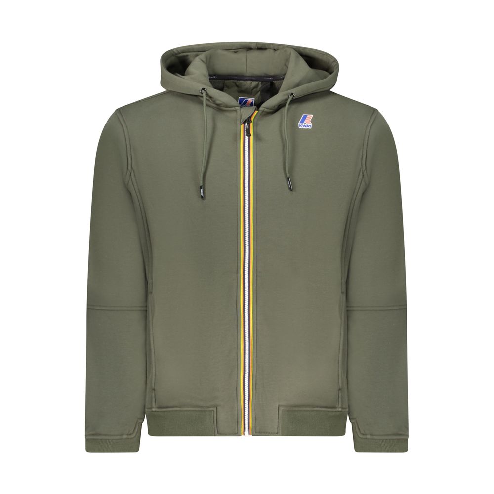 Green Cotton Men Sweater