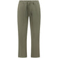 Green Cotton Men Trouser