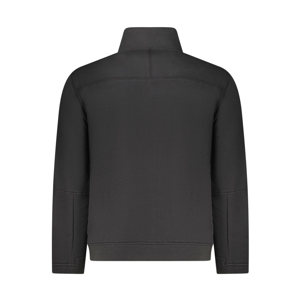 Black Cotton Men's Sweater