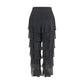 Black Silk Casual Pants