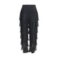 Black Silk Casual Pants