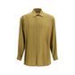 Beige Silk Dress Shirt