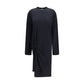 Black Cotton Casual Dress