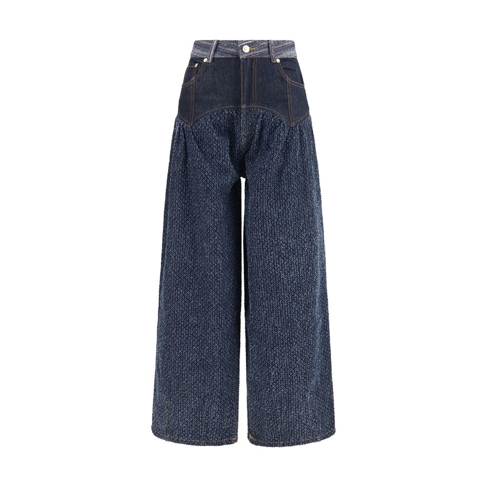 Blue Cotton Jeans Denim