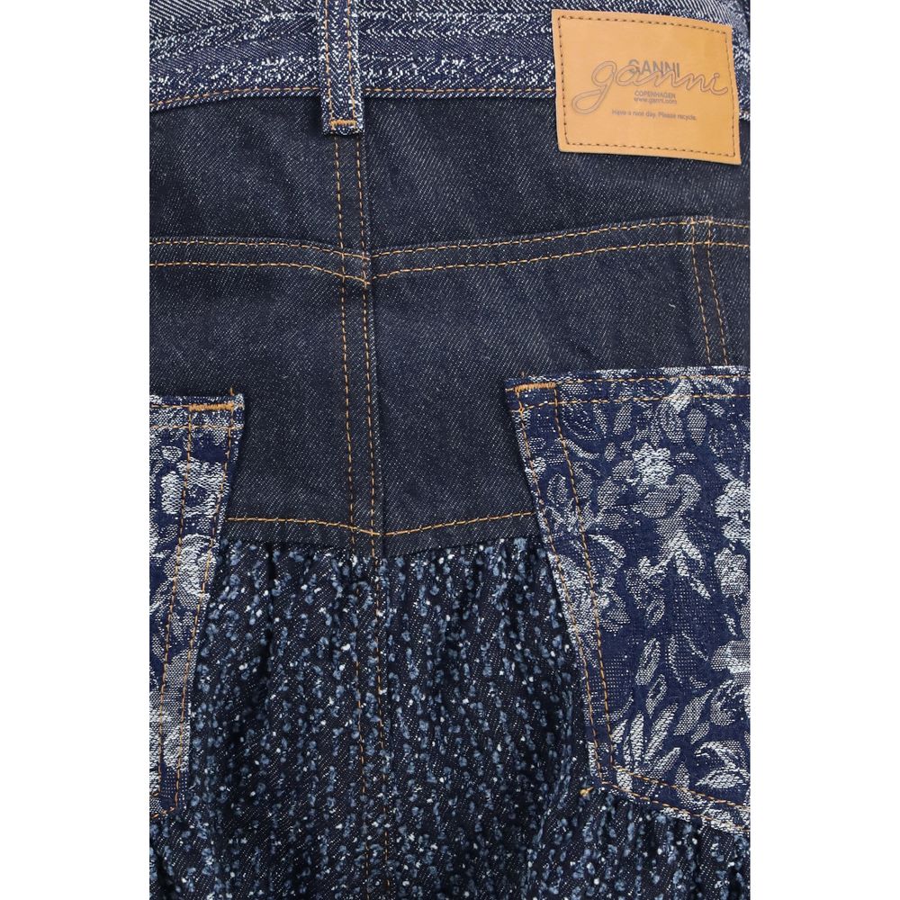 Blue Cotton Jeans Denim