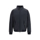 Black Polyester Bomber