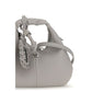 Gray Polyester Shoulder Bag