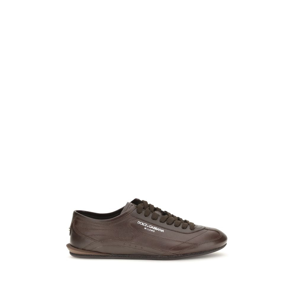 Brown Calf Leather Bos Taurus Low Top Sneakers