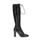 Black Calf Leather Bos Taurus Lace-Up Boots
