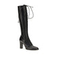 Black Calf Leather Bos Taurus Lace-Up Boots
