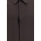 Brown Silk Shirt