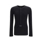 Black Cotton Long Sleeve T-Shirt