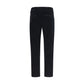 Black Cotton Casual Pants