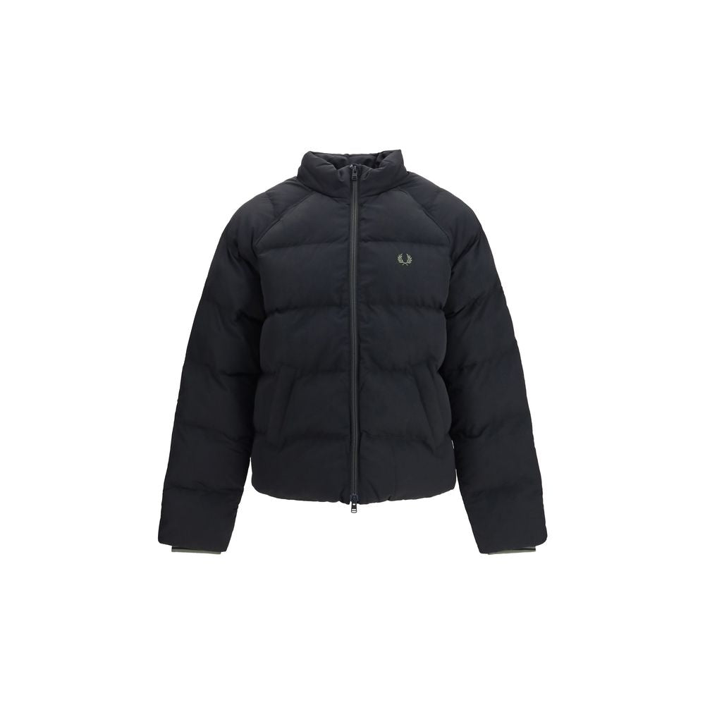 Black Polyamide Full-Length Jacket