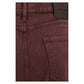 Bordeaux Cotton Straight-Leg Jeans