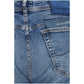 Blue Cotton Tapered Jeans