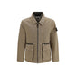 Brown Cotton Full-Length Jacket