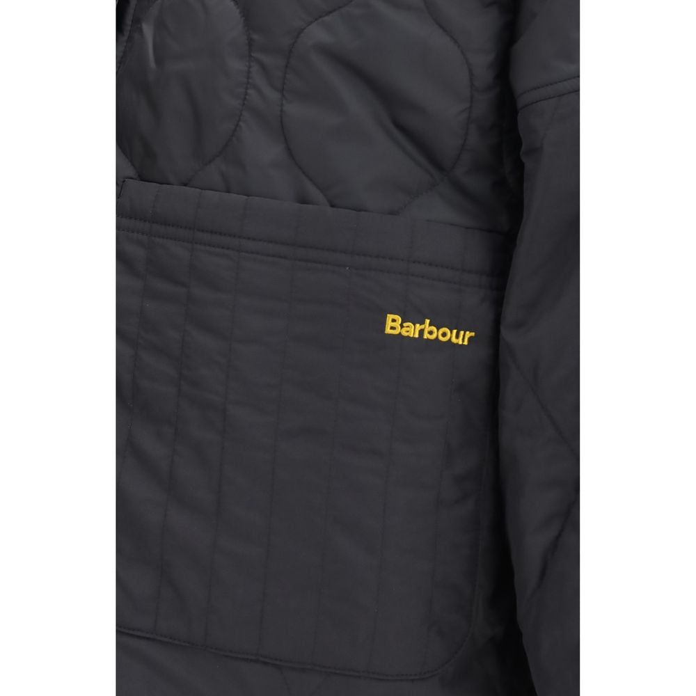Black Polyester Bomber