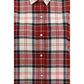 Red Cotton Pattern Shirt
