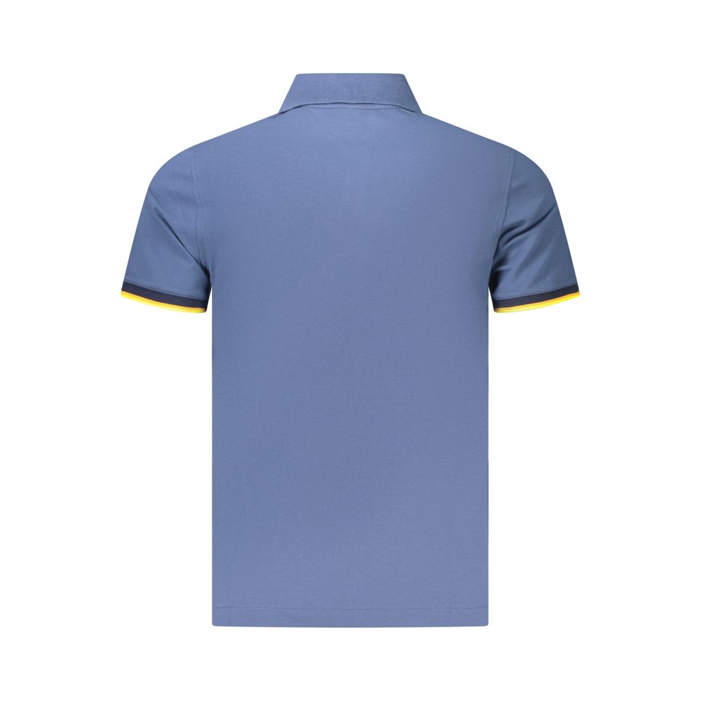 Blue Cotton Men's Polo Shirt