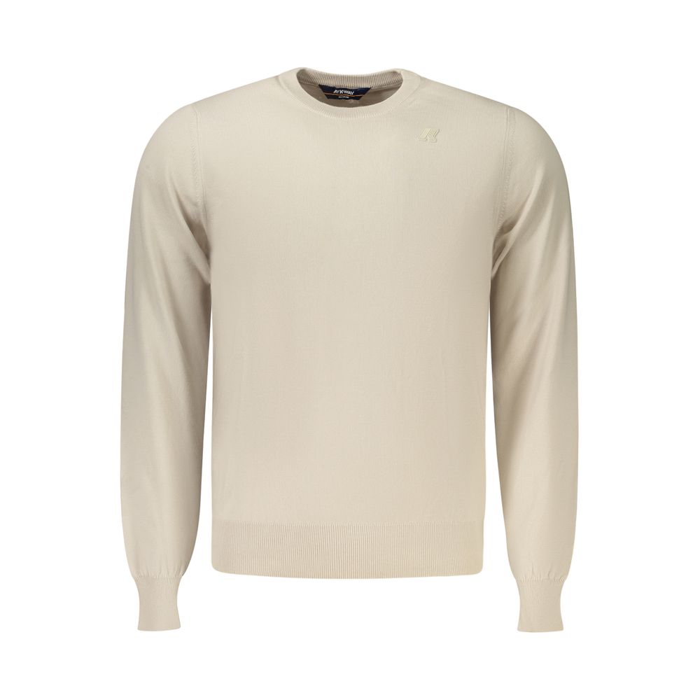 Beige Cotton Men's Maglia