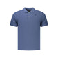 Blue Cotton Men's Polo Shirt