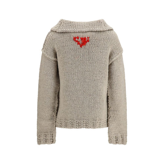 Gray Wool Oves Aries Cardigan