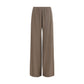 Brown Viscose Casual Pants