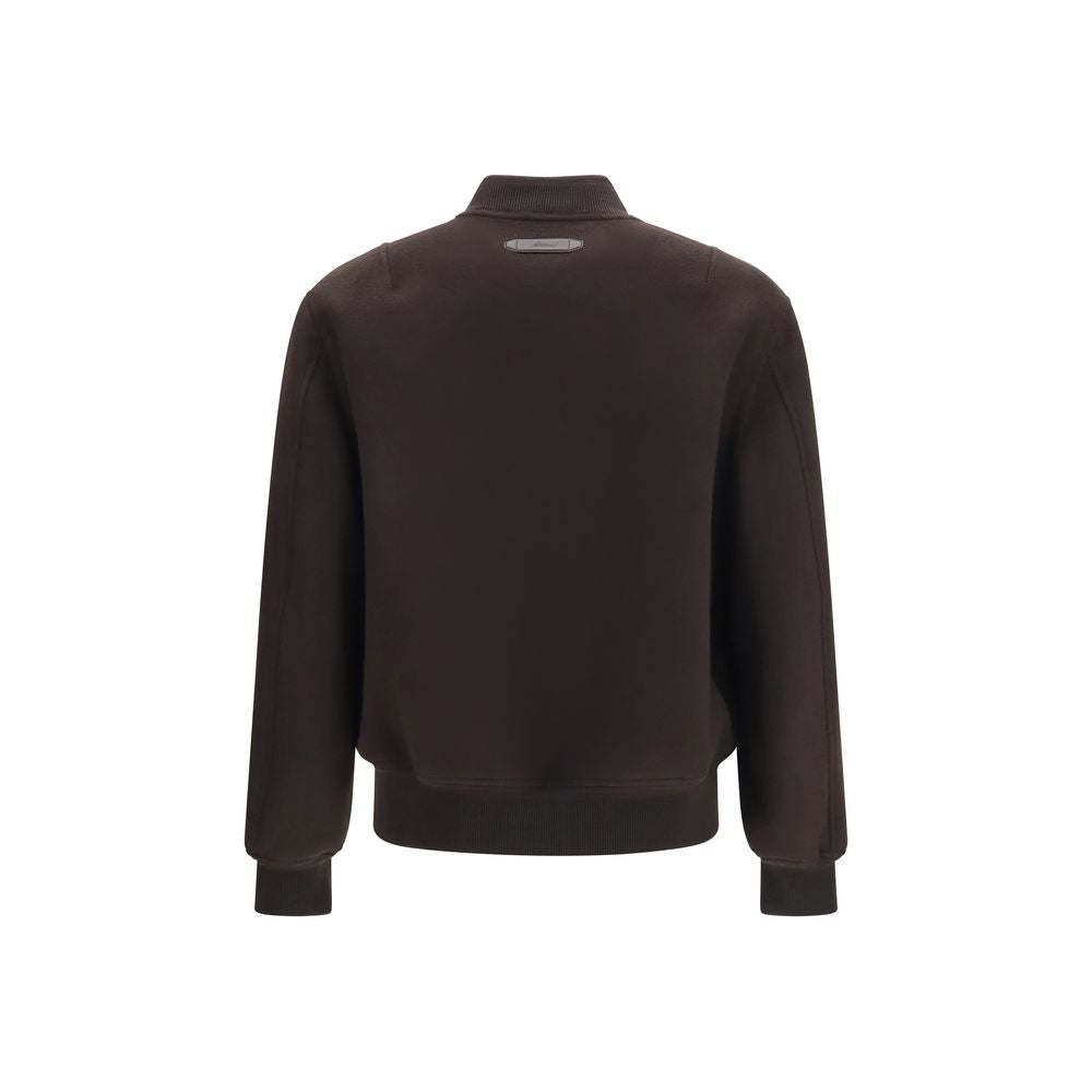 Brown Wool Oves Aries Bomber