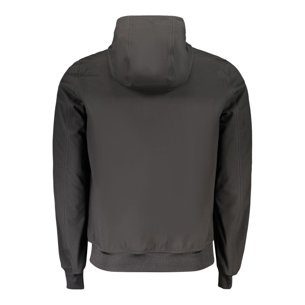 Black Polyester Men's Jacket