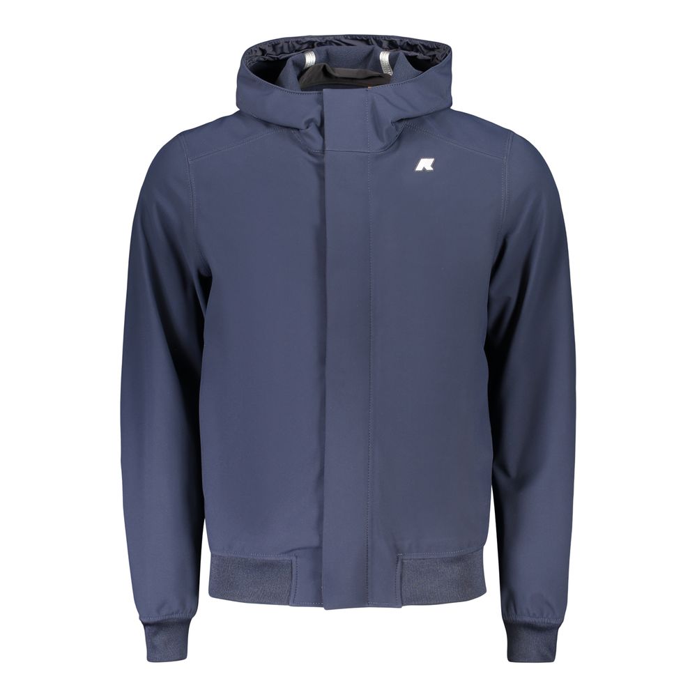 Blue Polyester Men's Jacket