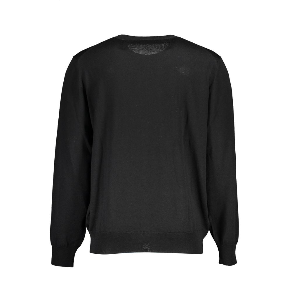 Black Wool Mens Sweater