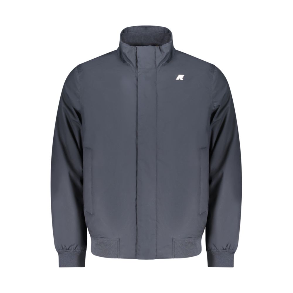 Blue Polyester Men's Jacket