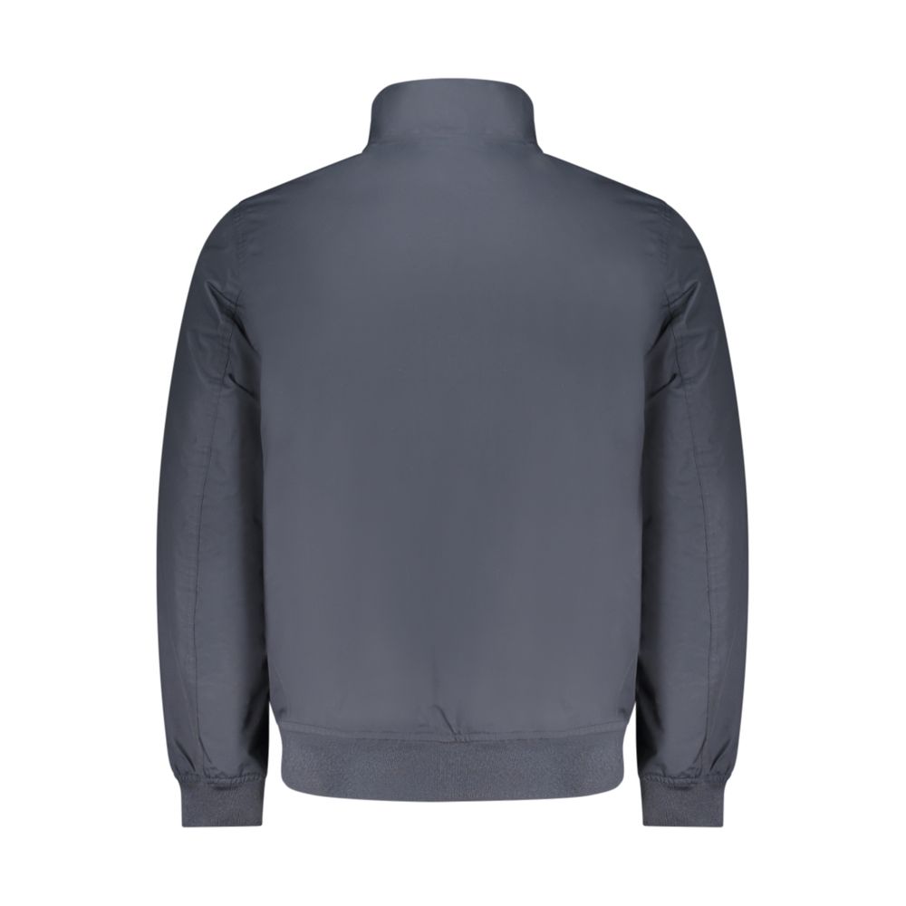 Blue Polyester Men's Jacket