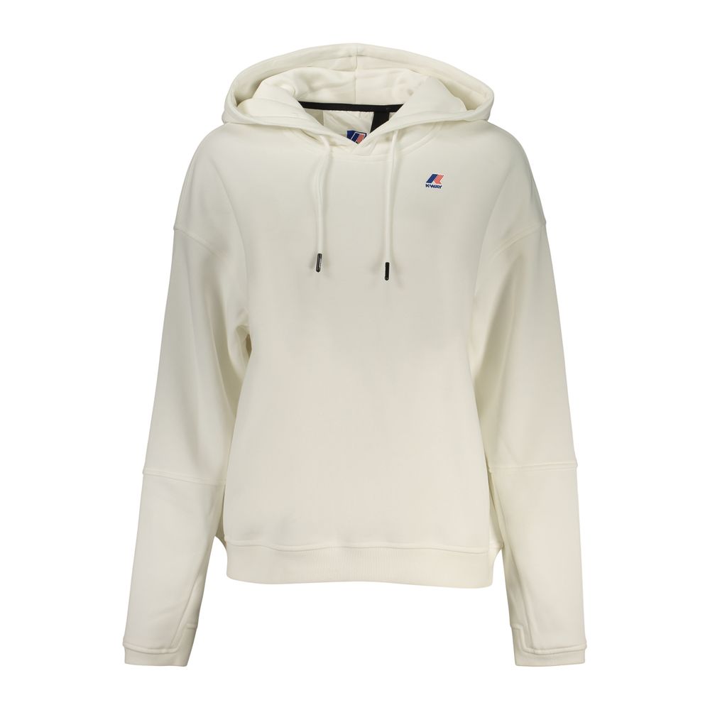 White Polyester Women's Sweatshirt