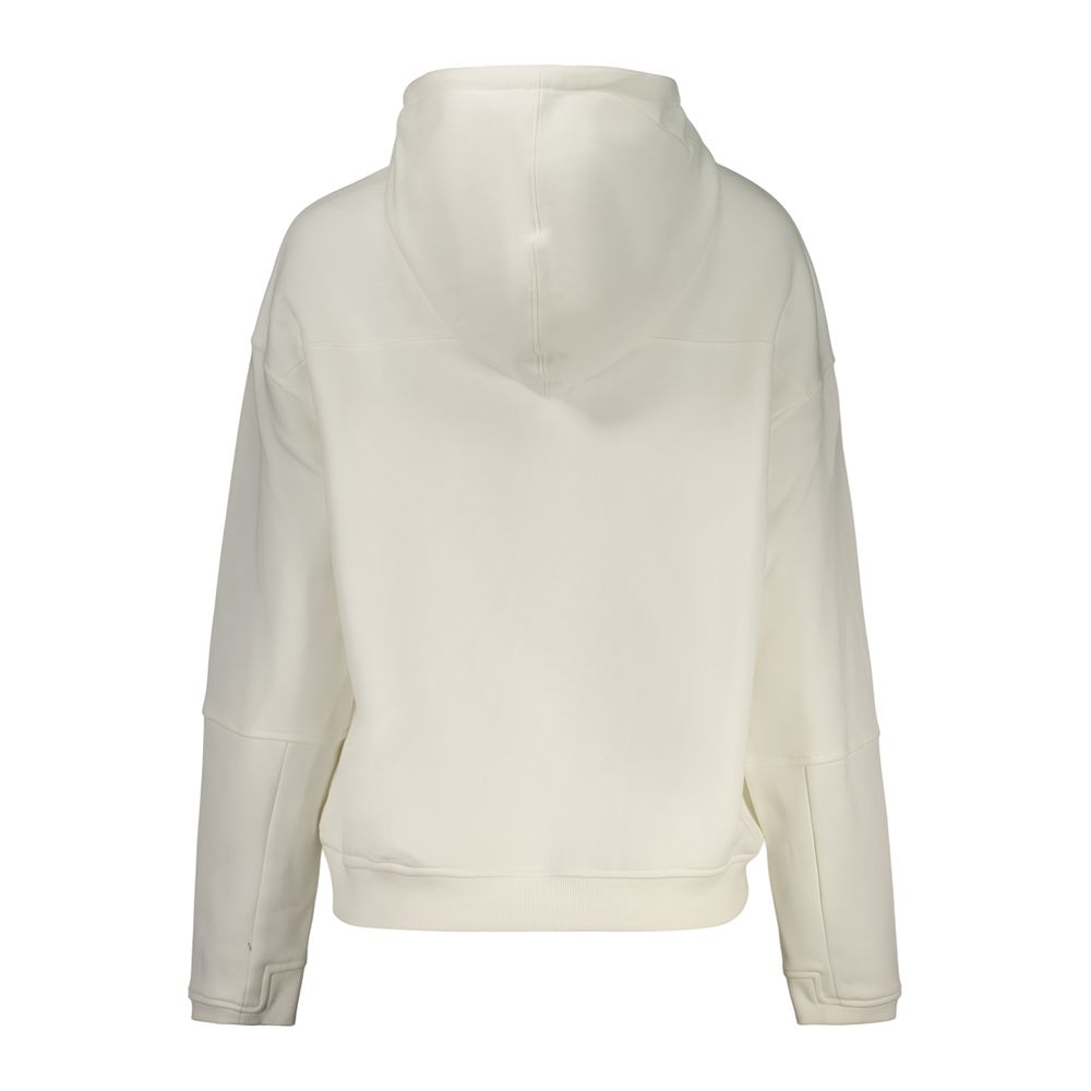 White Polyester Women's Sweatshirt