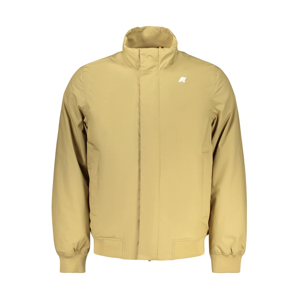 Beige Polyester Men's Jacket